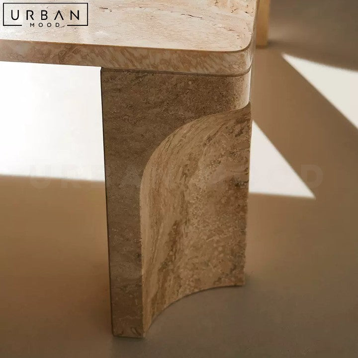 YEMI Wabi Sabi Travertine Coffee Table