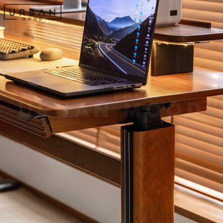 ADRI Modern Solid Wood Adjustable Study Table