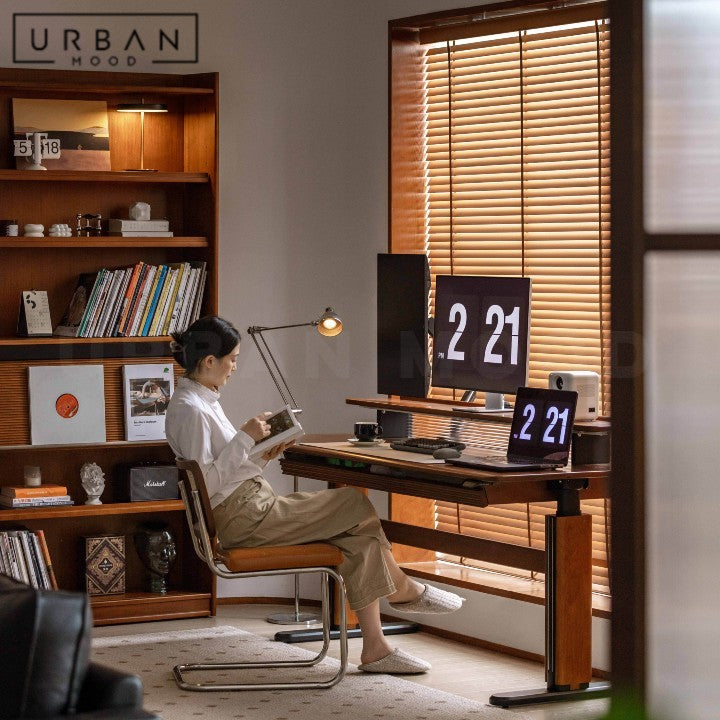 ADRI Modern Solid Wood Adjustable Study Table
