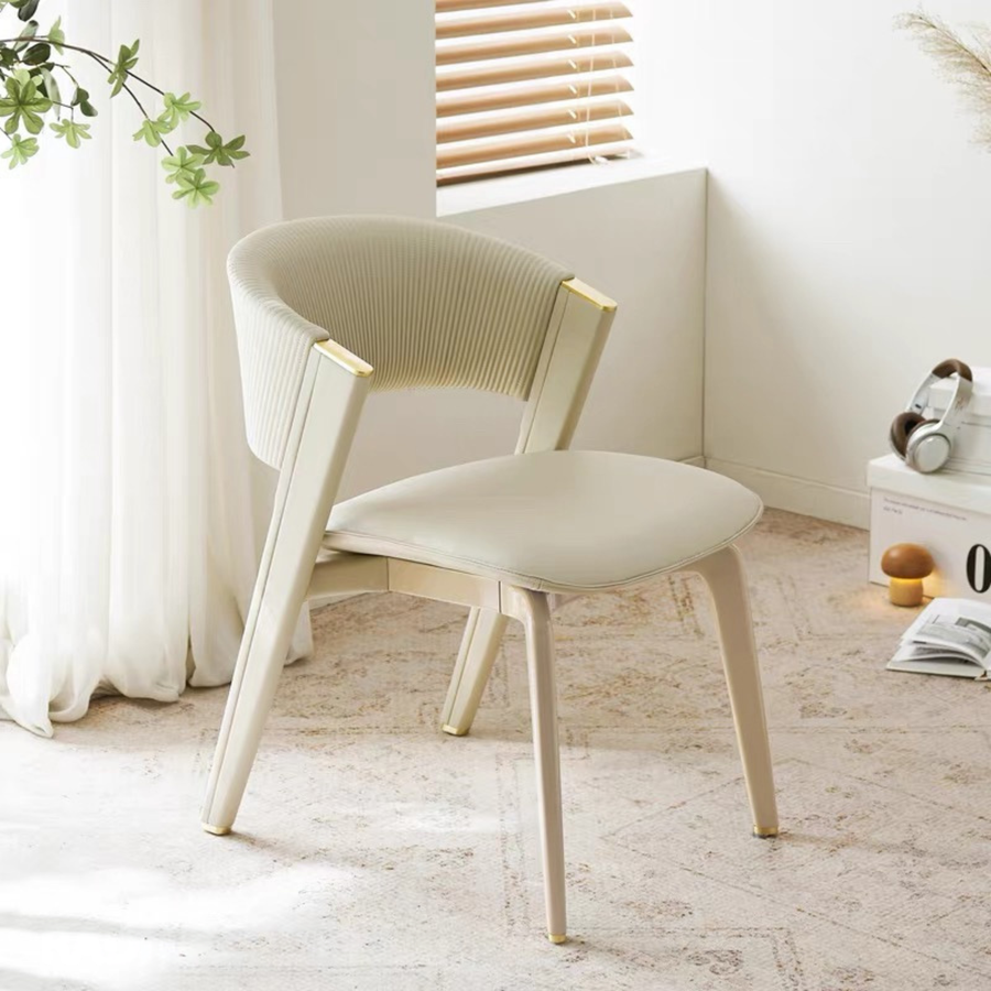 AEROV Modern Leather Dining Chair - Urban Mood Singapore