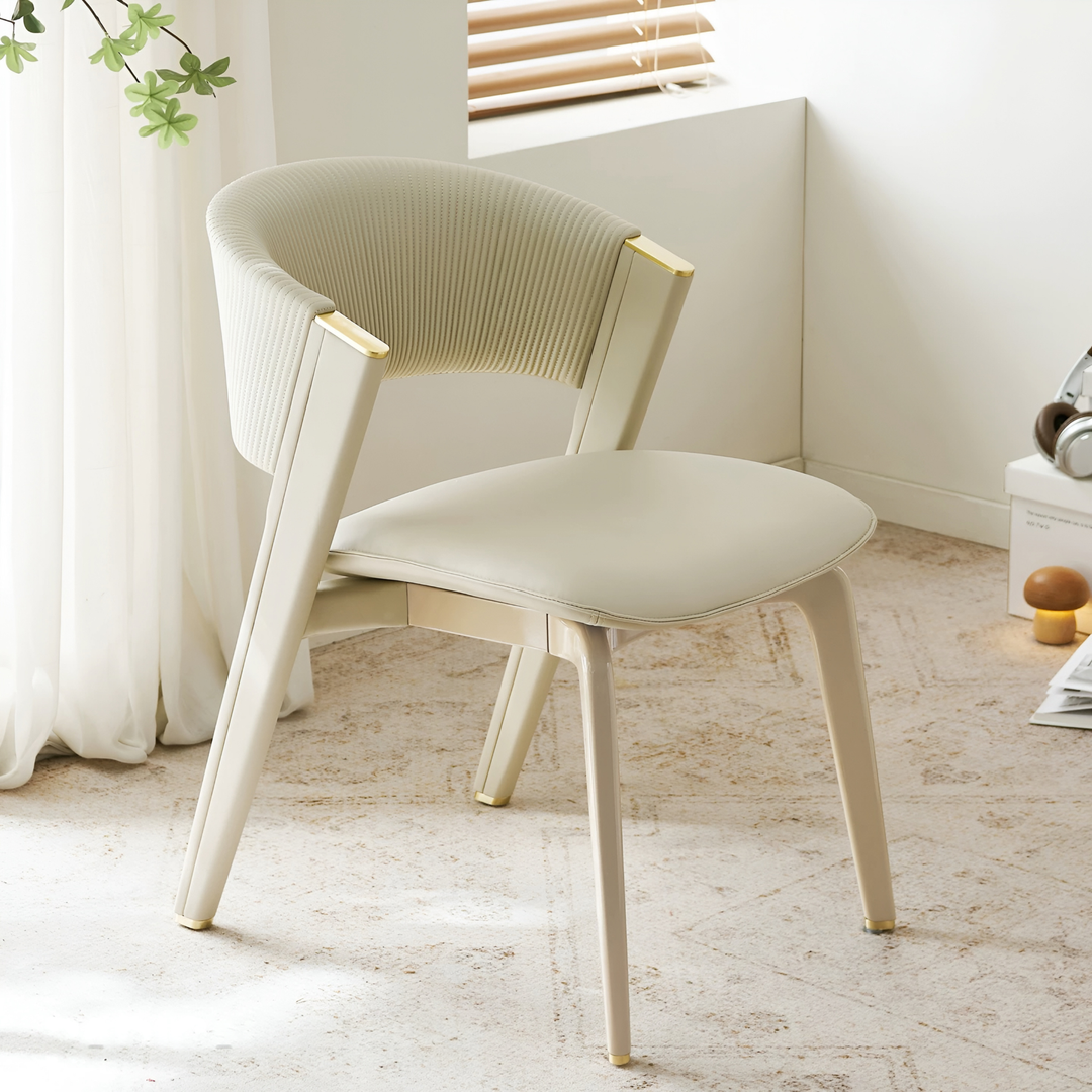 AEROV Modern Leather Dining Chair - Urban Mood Singapore