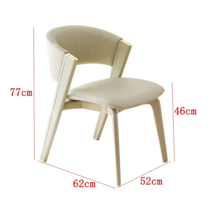 AEROV Modern Leather Dining Chair - Urban Mood Singapore