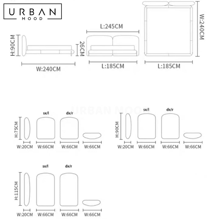 AEROVE Modern Fabric Bedframe