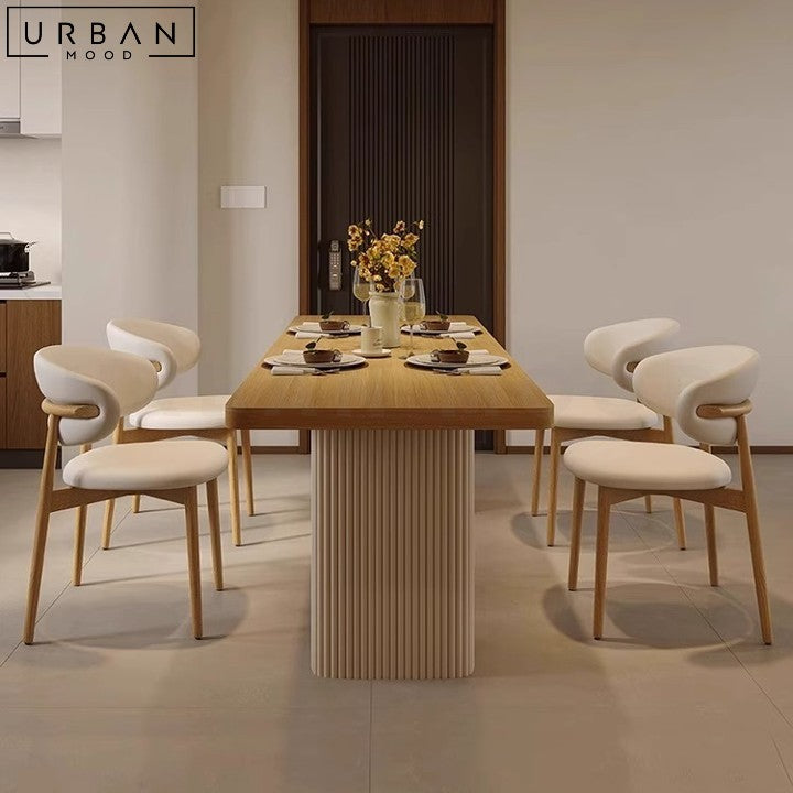 SORI Japandi Solid Wood Dining Table