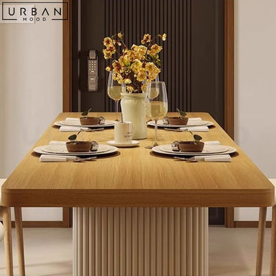 SORI Japandi Solid Wood Dining Table