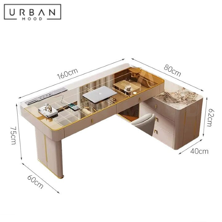AGALLE Modern Sintered Stone Study Table