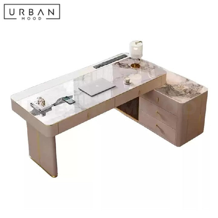 AGALLE Modern Sintered Stone Study Table