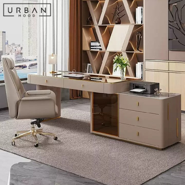 AGALLE Modern Sintered Stone Study Table