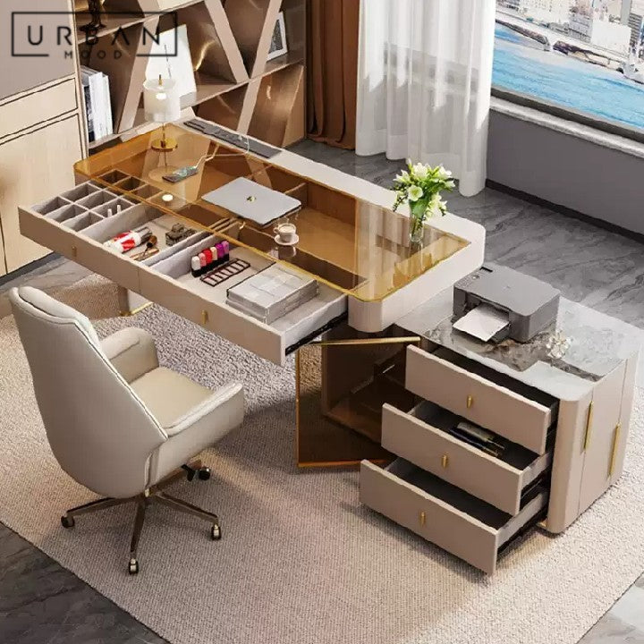 AGALLE Modern Sintered Stone Study Table