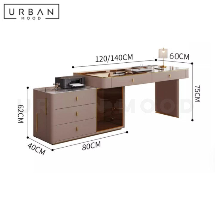 AGALLE Modern Sintered Stone Study Table
