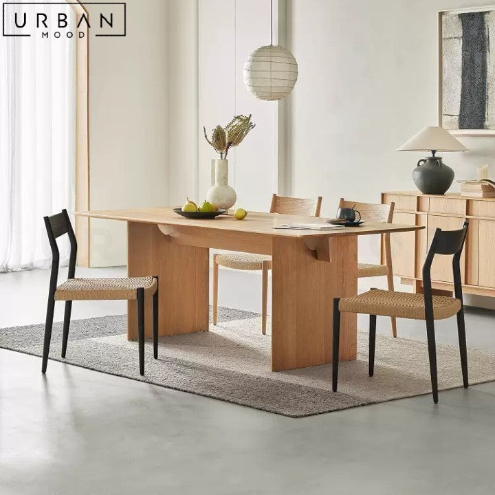 AGGIE Modern Solid Wood Dining Table