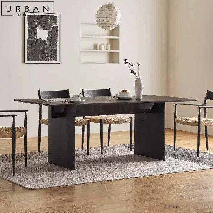 AGGIE Modern Solid Wood Dining Table