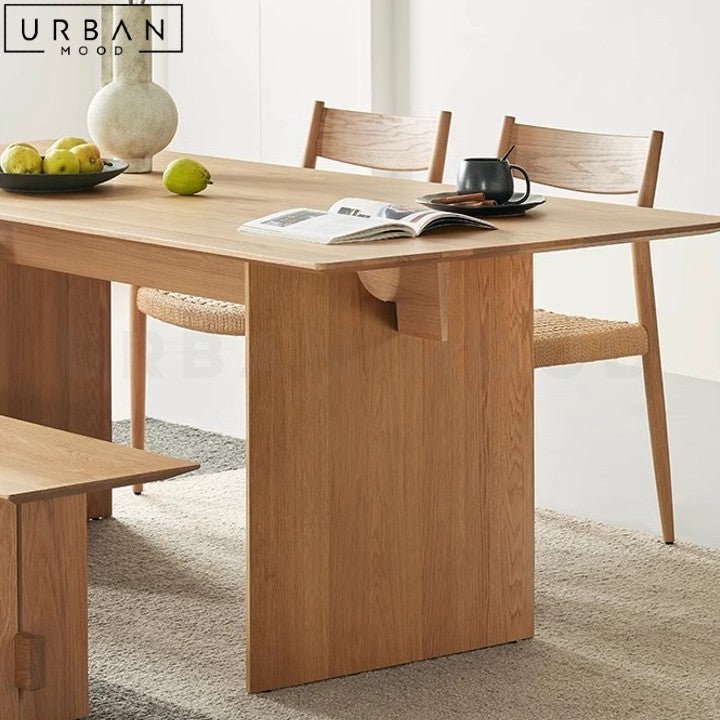 AGGIE Modern Solid Wood Dining Table