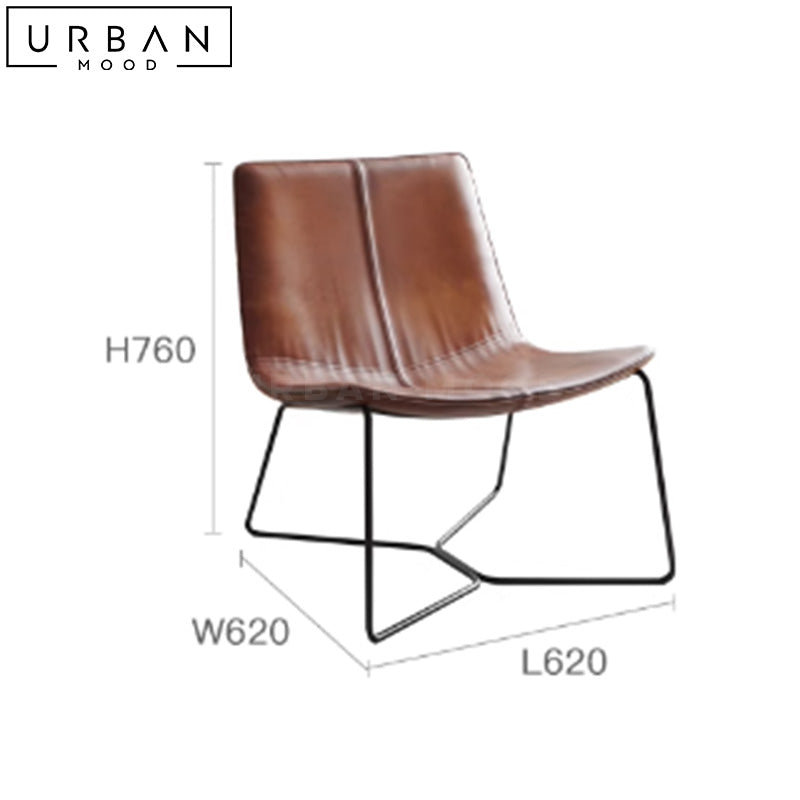 AHTON Modern Leather Leisure Chair