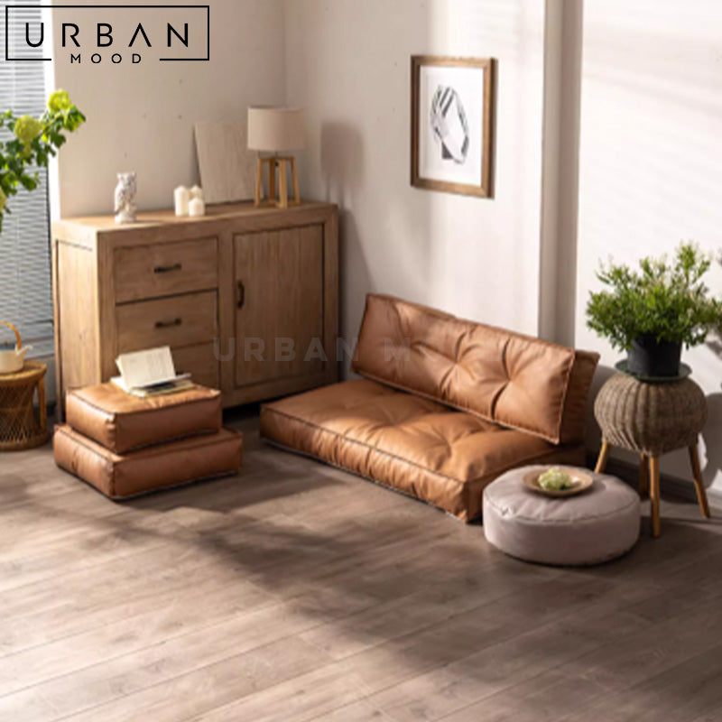 AIDEN Modern Leathaire Floor Sofa