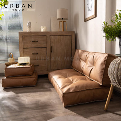 AIDEN Modern Leathaire Floor Sofa