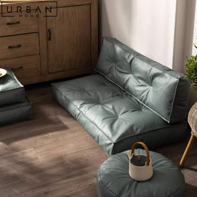 AIDEN Modern Leathaire Floor Sofa