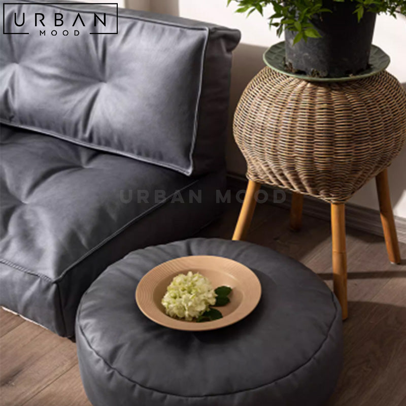 AIDEN Modern Leathaire Floor Sofa