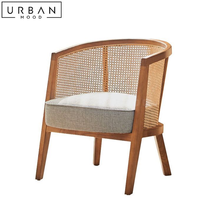 AILEN Rustic Rattan Dining Chair