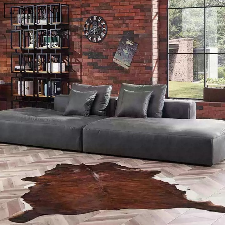 LARCON Modern Leather Sofa