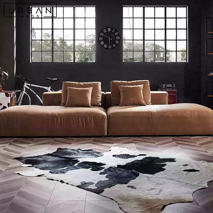 LARCON Modern Leather Sofa