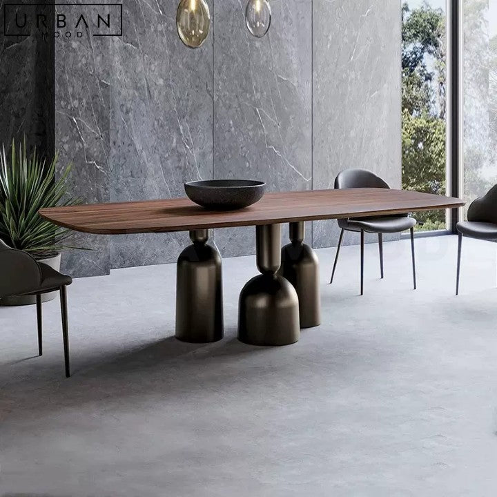 ALBERTE Modern Solid Wood Dining Table