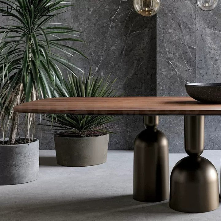 ALBERTE Modern Solid Wood Dining Table