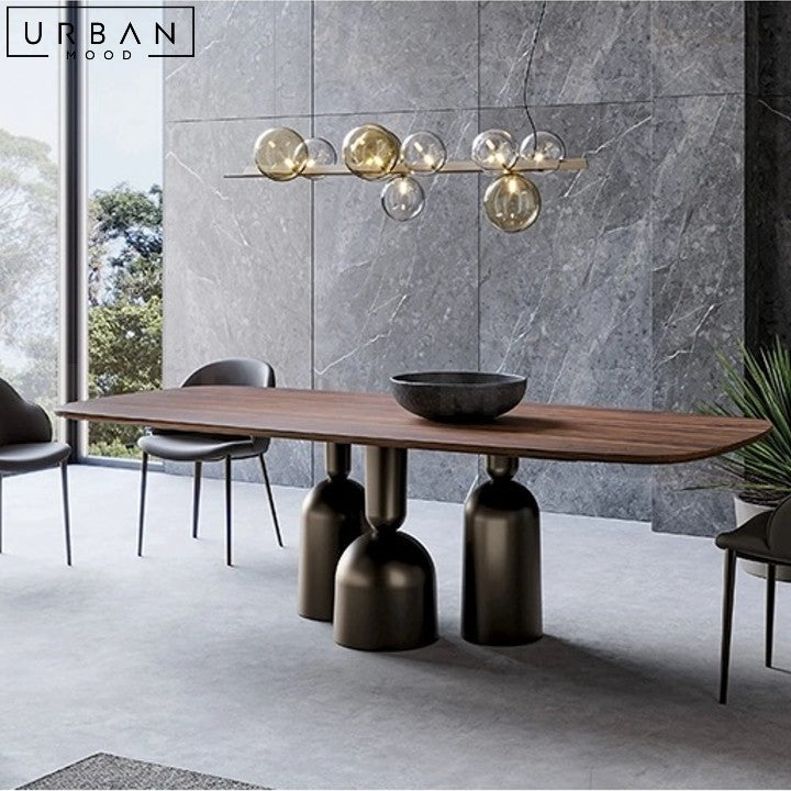 ALBERTE Modern Solid Wood Dining Table