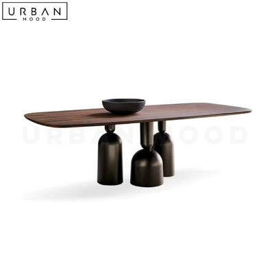 ALBERTE Modern Solid Wood Dining Table