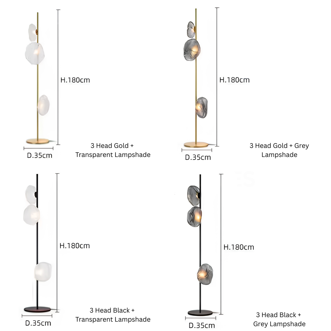 ALCOVE Modern Glass Floor Lamp - Urban Mood Singapore