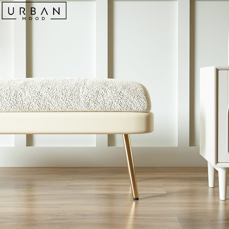 ALEEDA Modern Fabric Bench