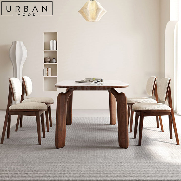 ALESA Modern Boucle Dining Chair