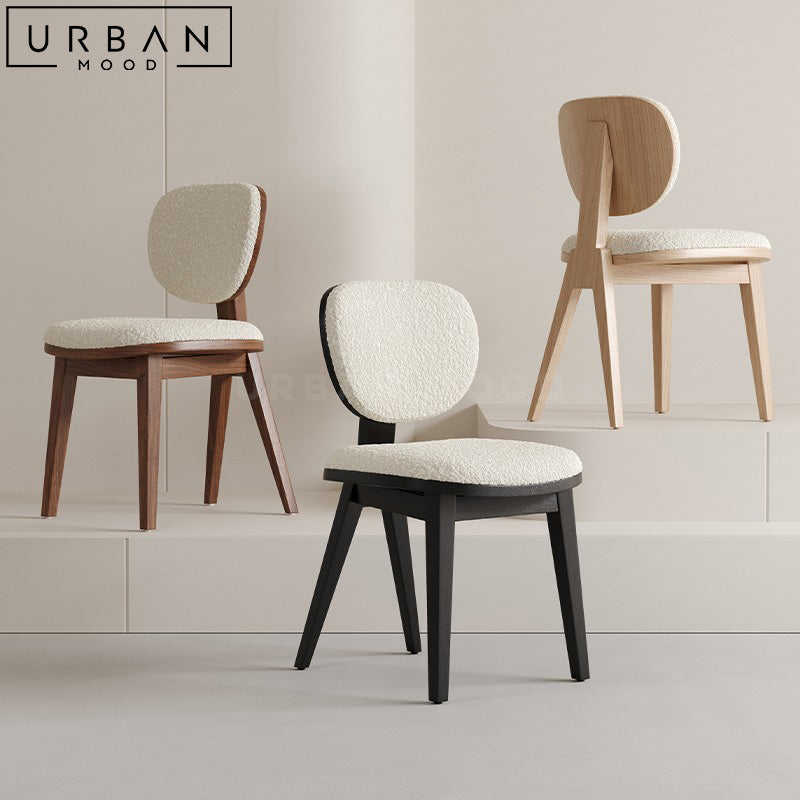 ALESA Modern Boucle Dining Chair