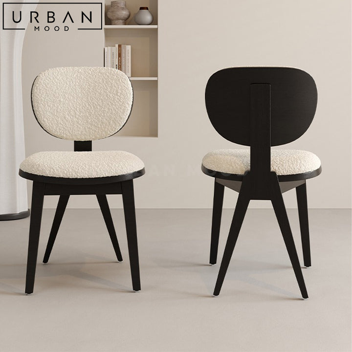 ALESA Modern Boucle Dining Chair