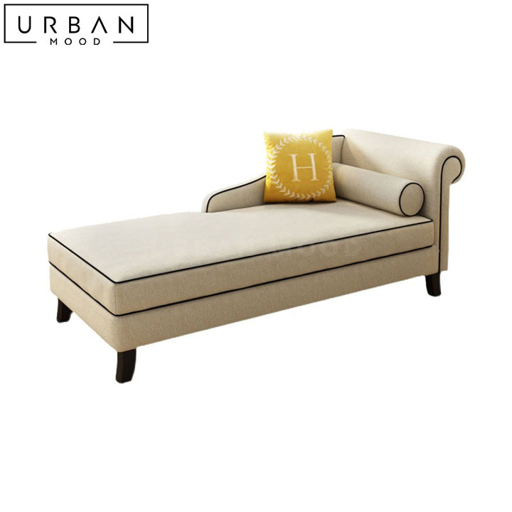 ALESAN Modern Fabric Chaise Sofa