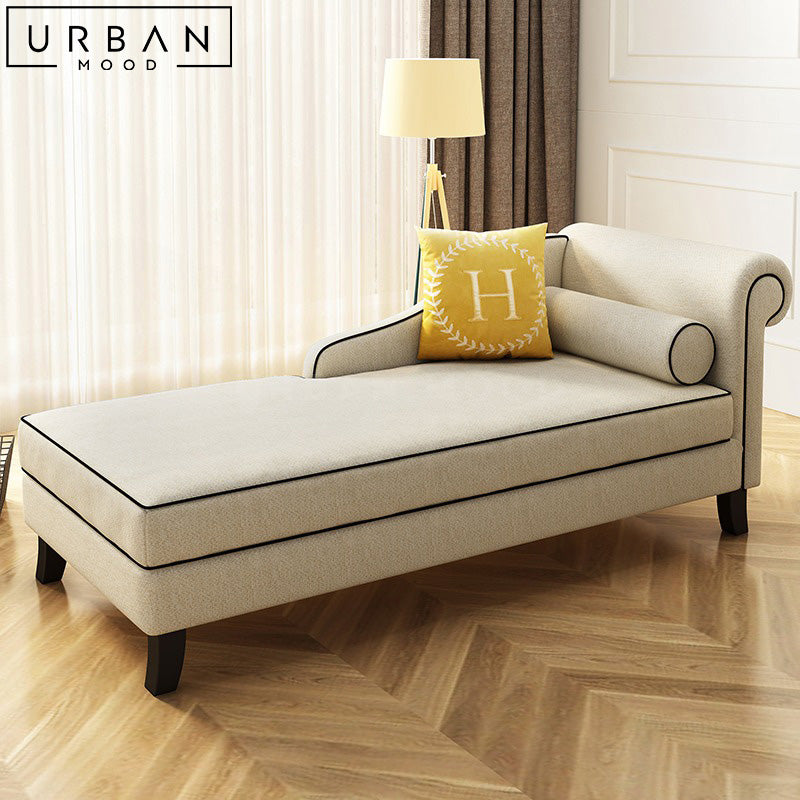 ALESAN Modern Fabric Chaise Sofa