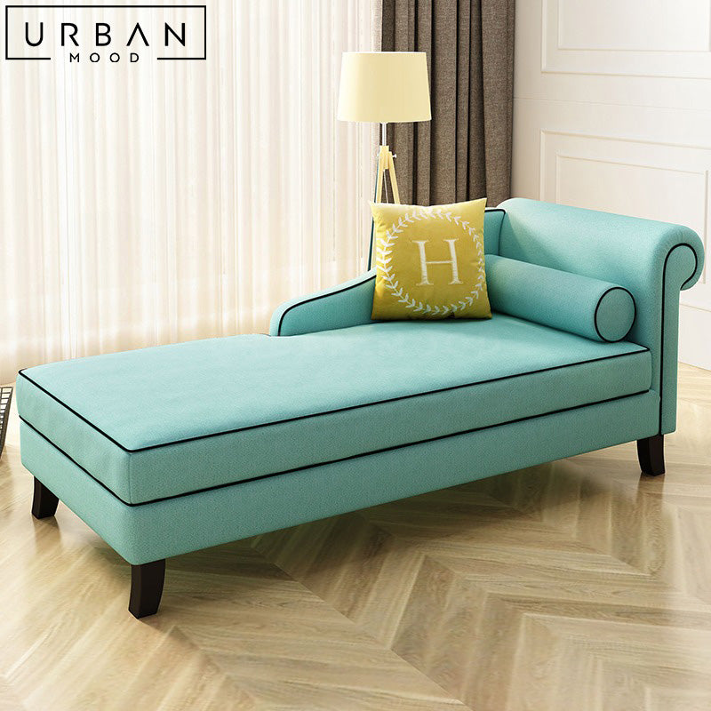 ALESAN Modern Fabric Chaise Sofa