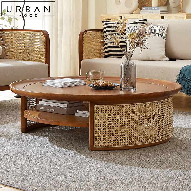 ALEXA Japandi Solid Wood Coffee Table