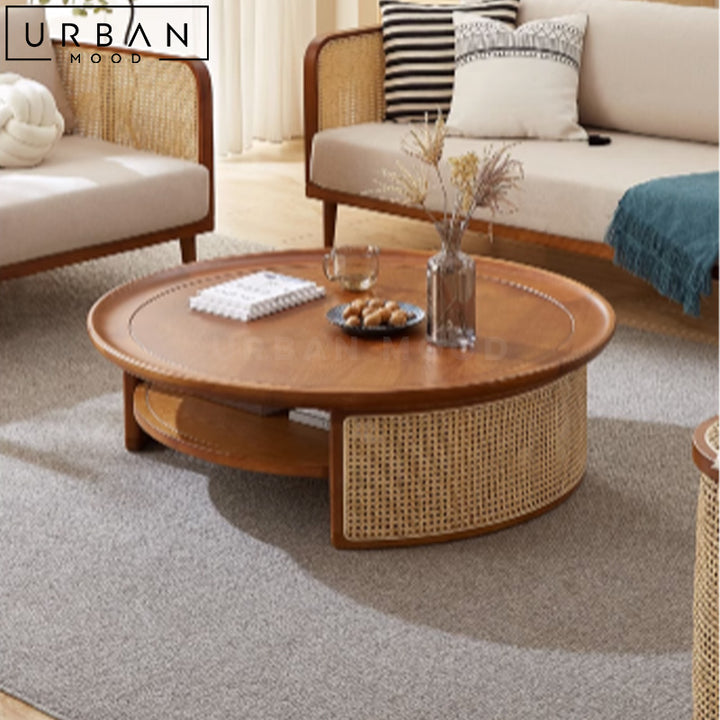 ALEXA Japandi Solid Wood Coffee Table