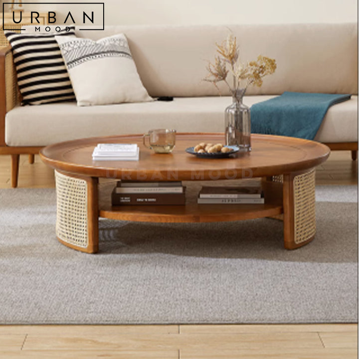 ALEXA Japandi Solid Wood Coffee Table