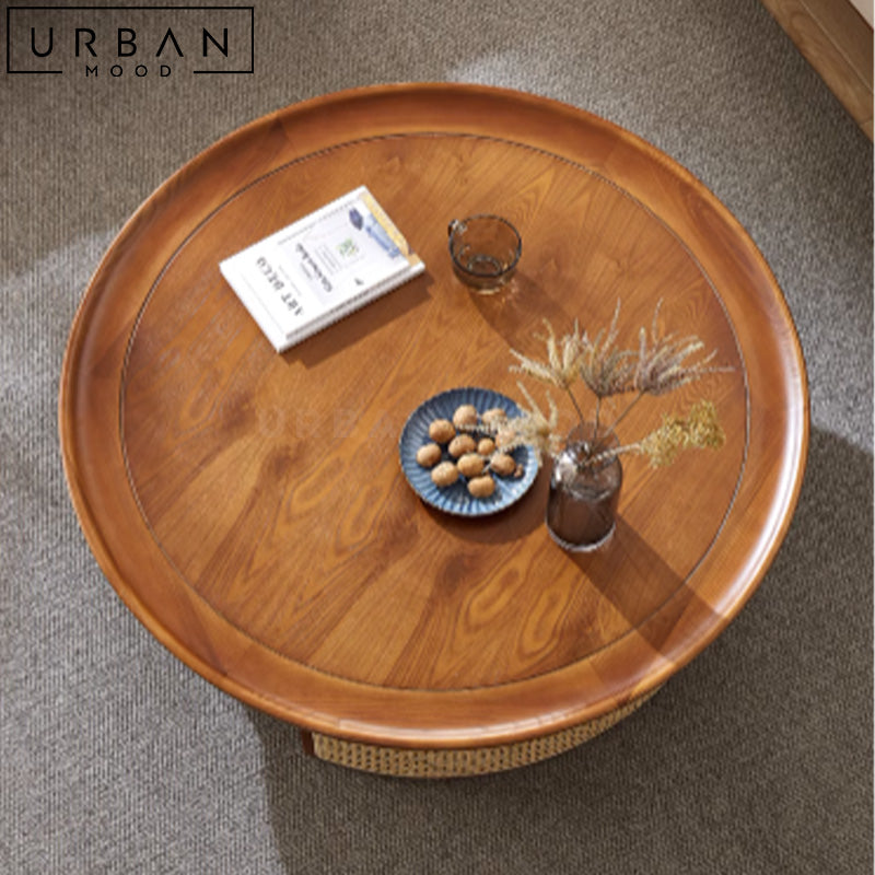 ALEXA Japandi Solid Wood Coffee Table