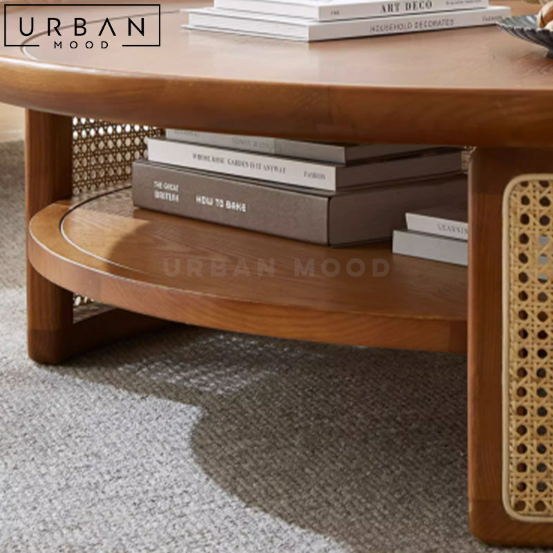 ALEXA Japandi Solid Wood Coffee Table