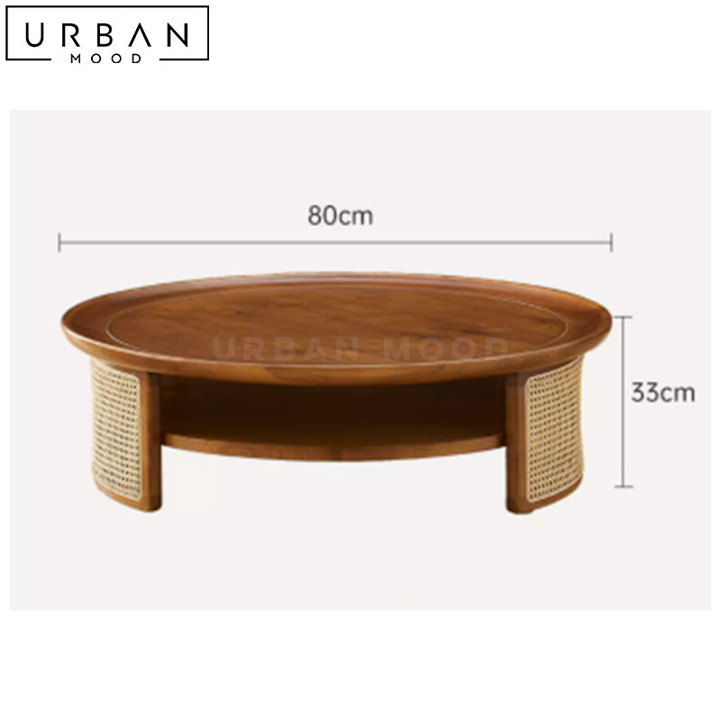 ALEXA Japandi Solid Wood Coffee Table
