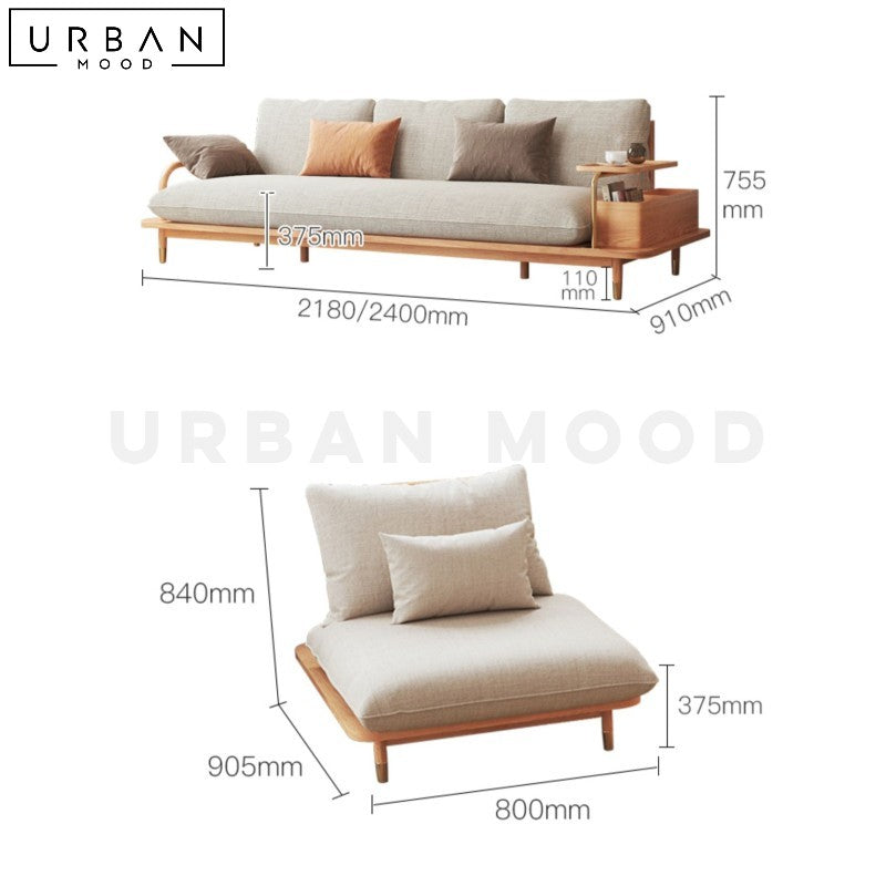 ALEXANDER Japandi Fabric Sofa – Urban Mood