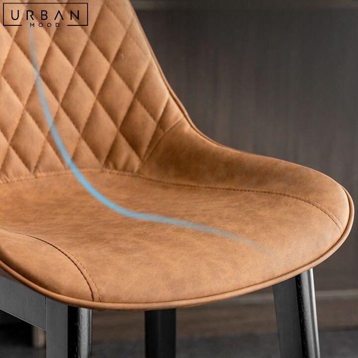 ALEXAN Modern Leather Bar Stool