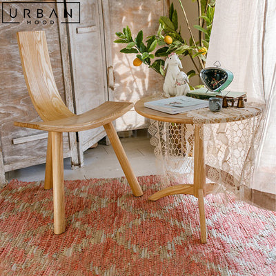 ALEYAH Rustic Solid Wood Dining Chair
