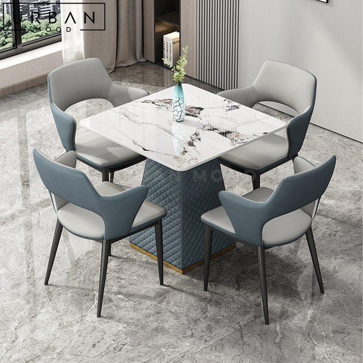 ALFON Modern Sintered Stone Dining Table Set