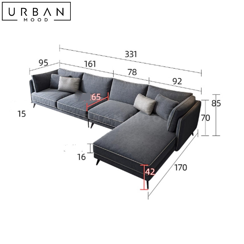 ALIA Modern Leathaire Sofa