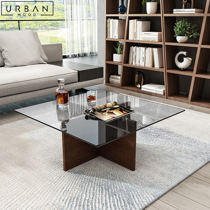 ALINA Modern Glass Coffee Table