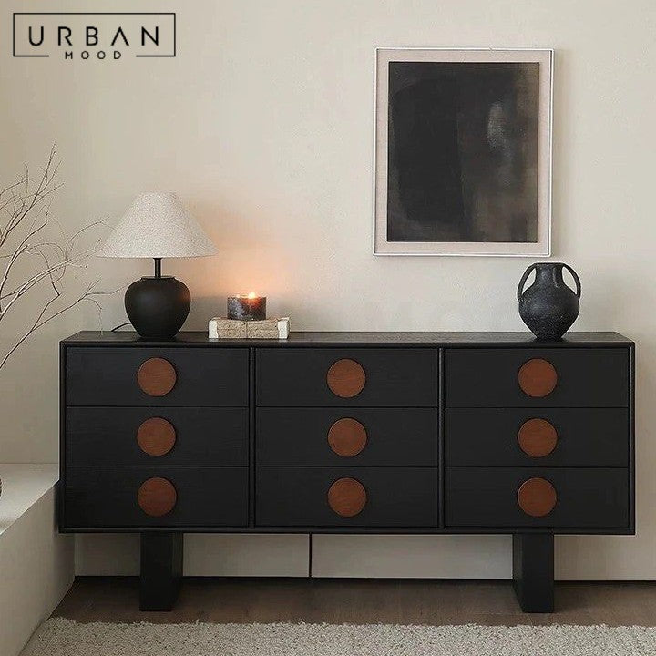 ALLAR Solid Wood Chest Of Drawers